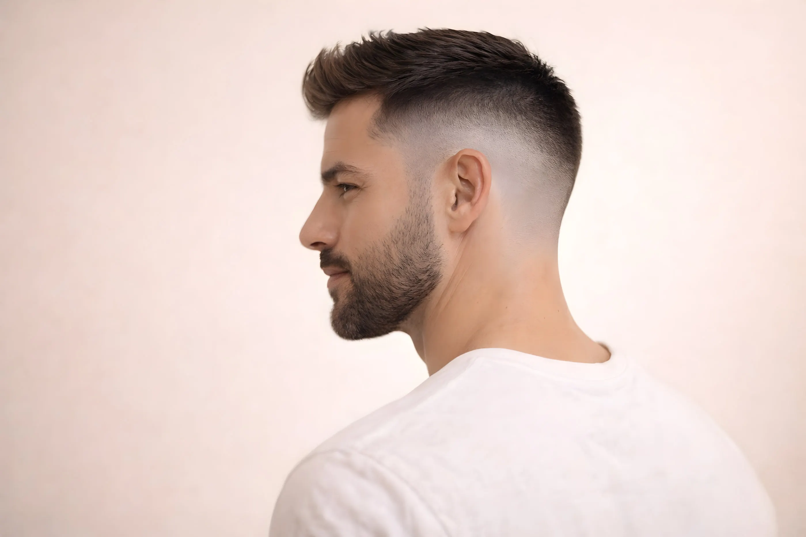 Dégradé américain homme, technique fondu progressif, Salon Mickael Roman Vayres