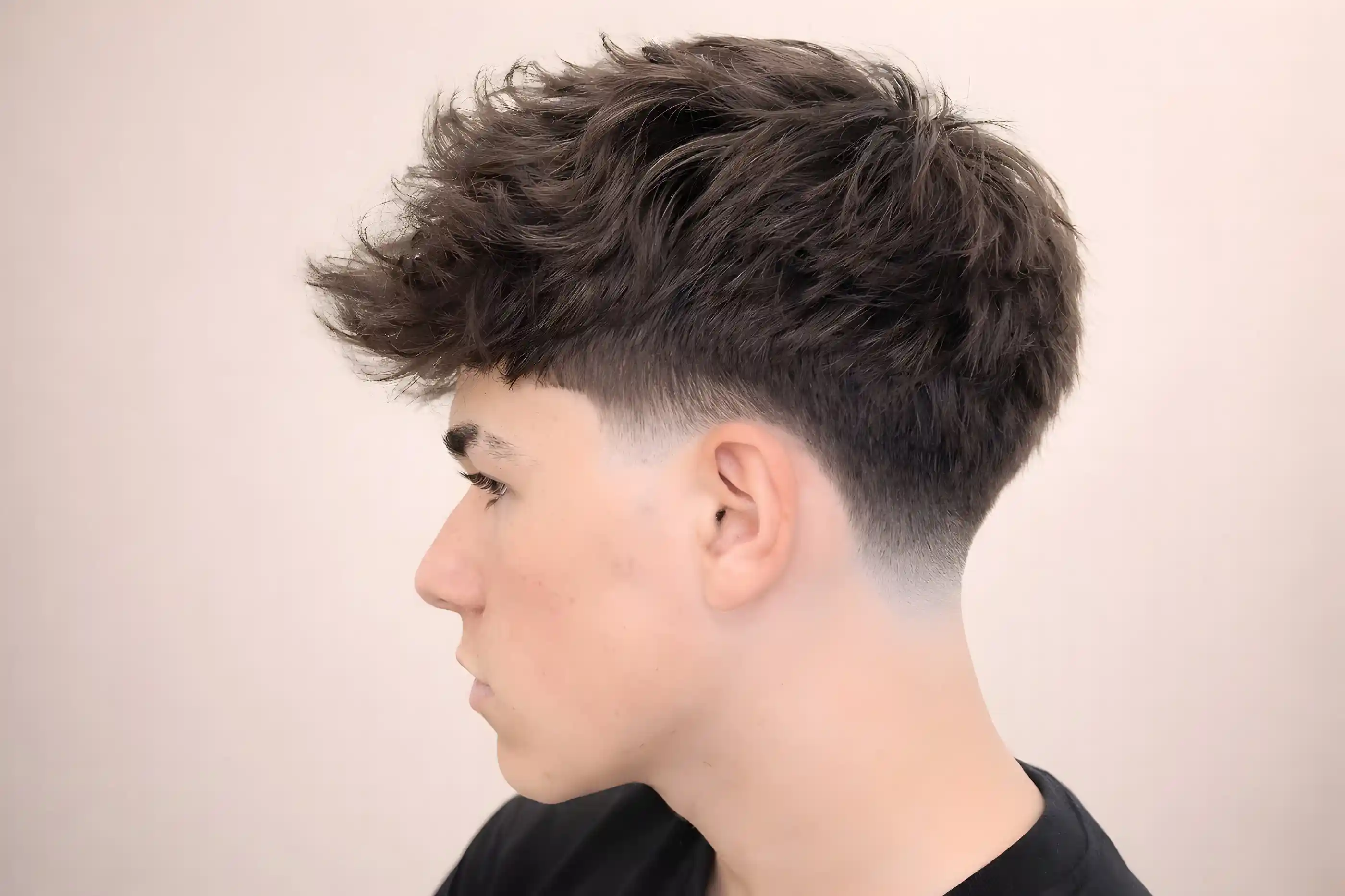 Taper fade homme, dégradé polyvalent, Salon Mickael Roman Vayres