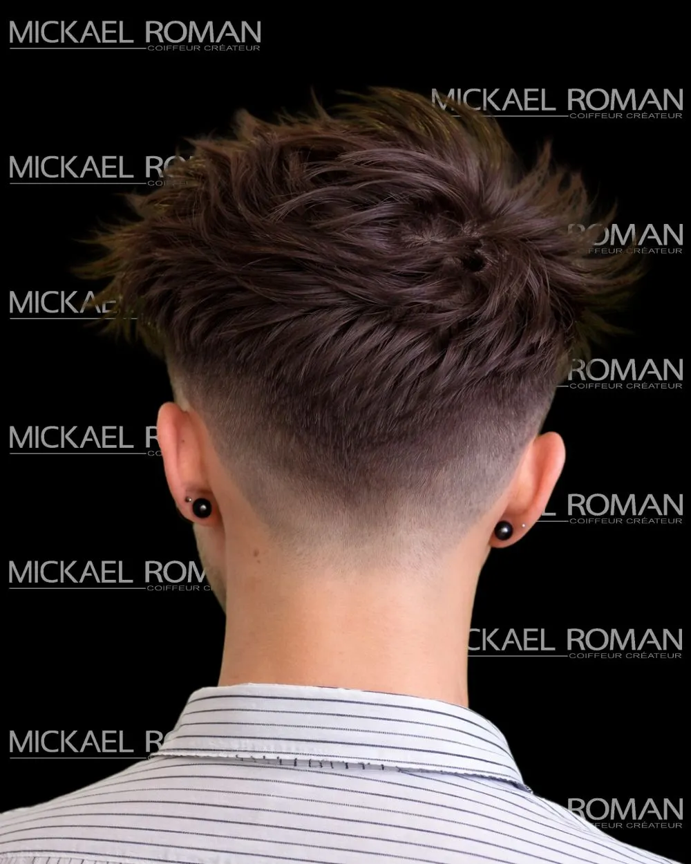 Résultat coupe texturée homme, Salon Mickael Roman Vayres