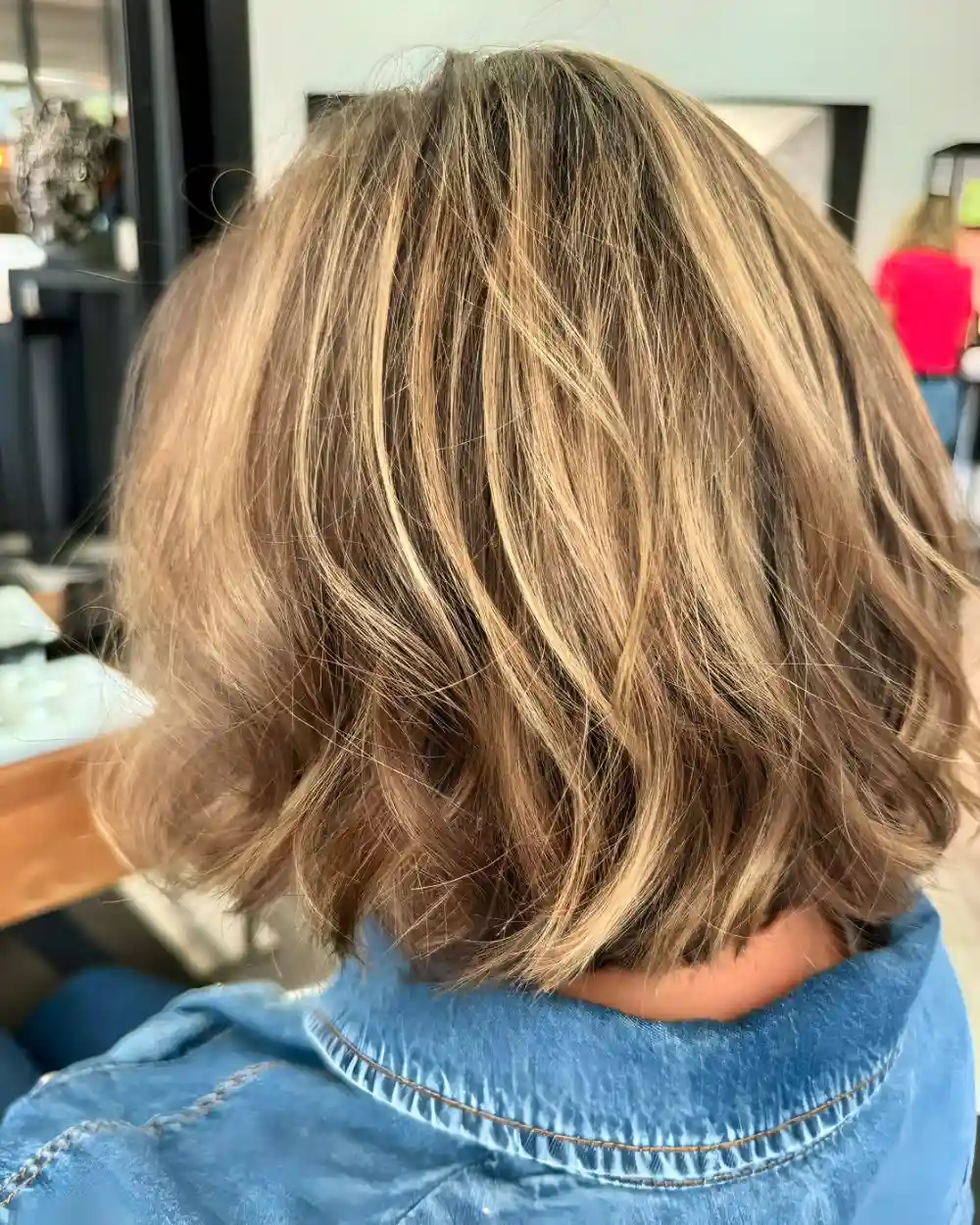 Résultat coupe femme visagiste, Salon Mickael Roman Vayres